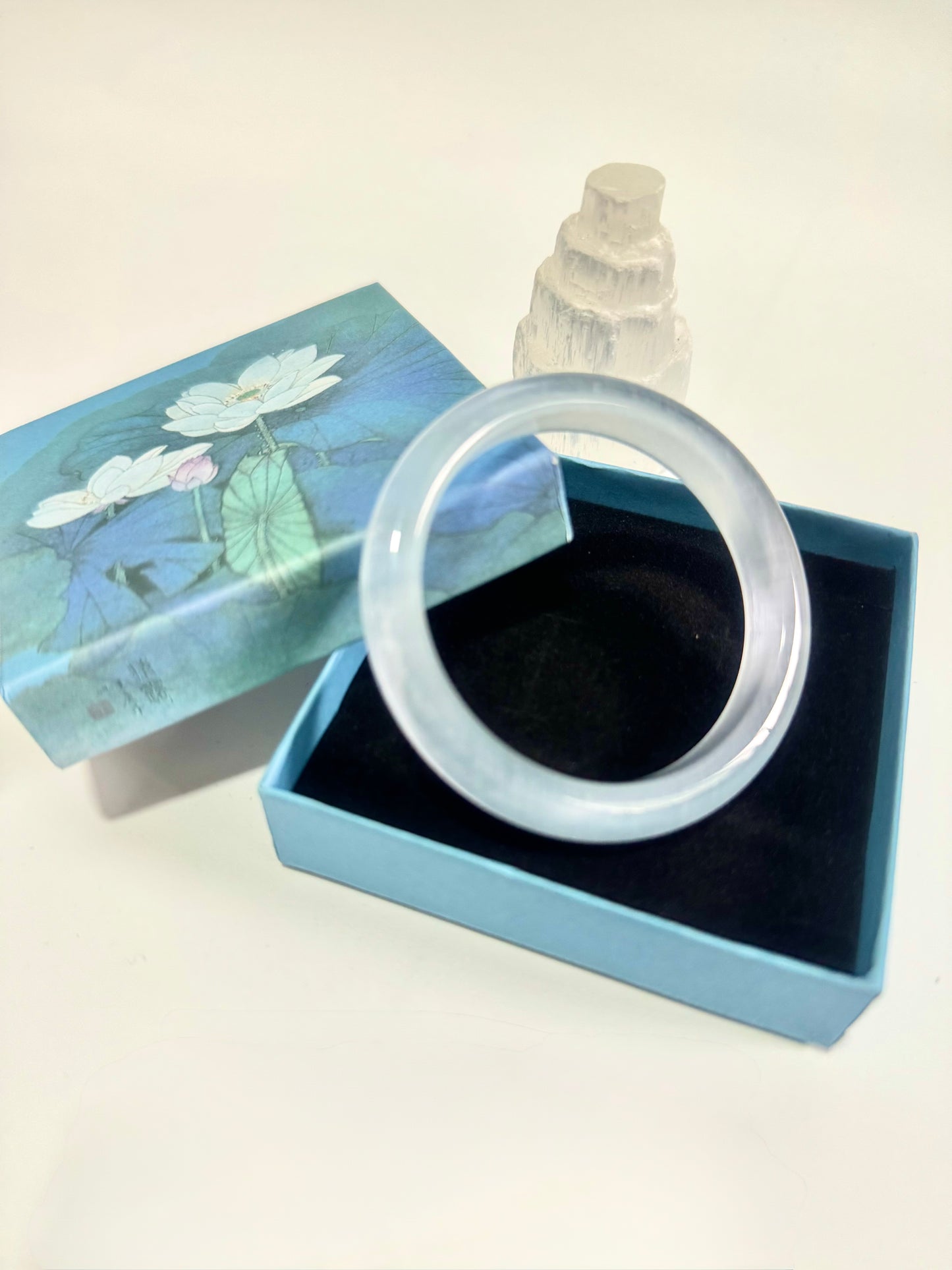 White Cat's Eye Bangle | Premium Guardian of Clarity