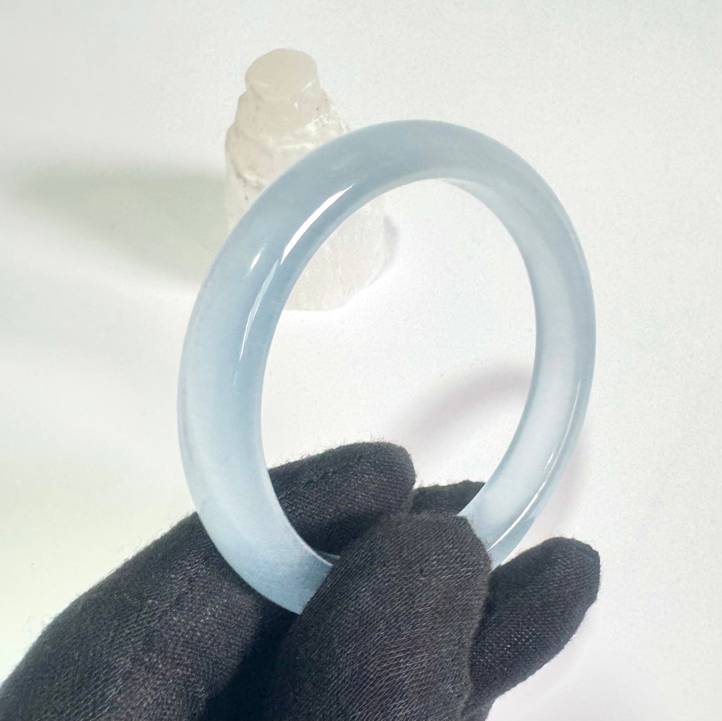 White Cat's Eye Bangle | Premium Guardian of Clarity