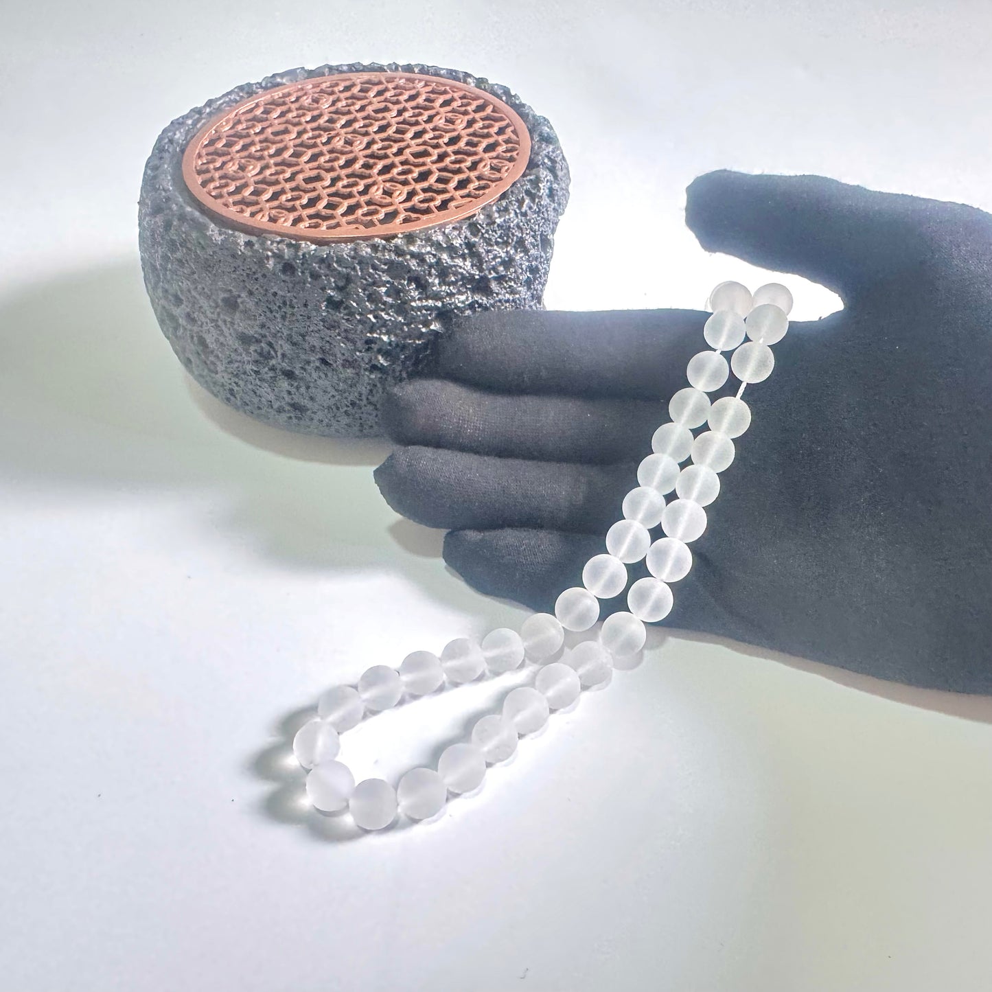 Matte Clear Quartz | Light Channel Beads