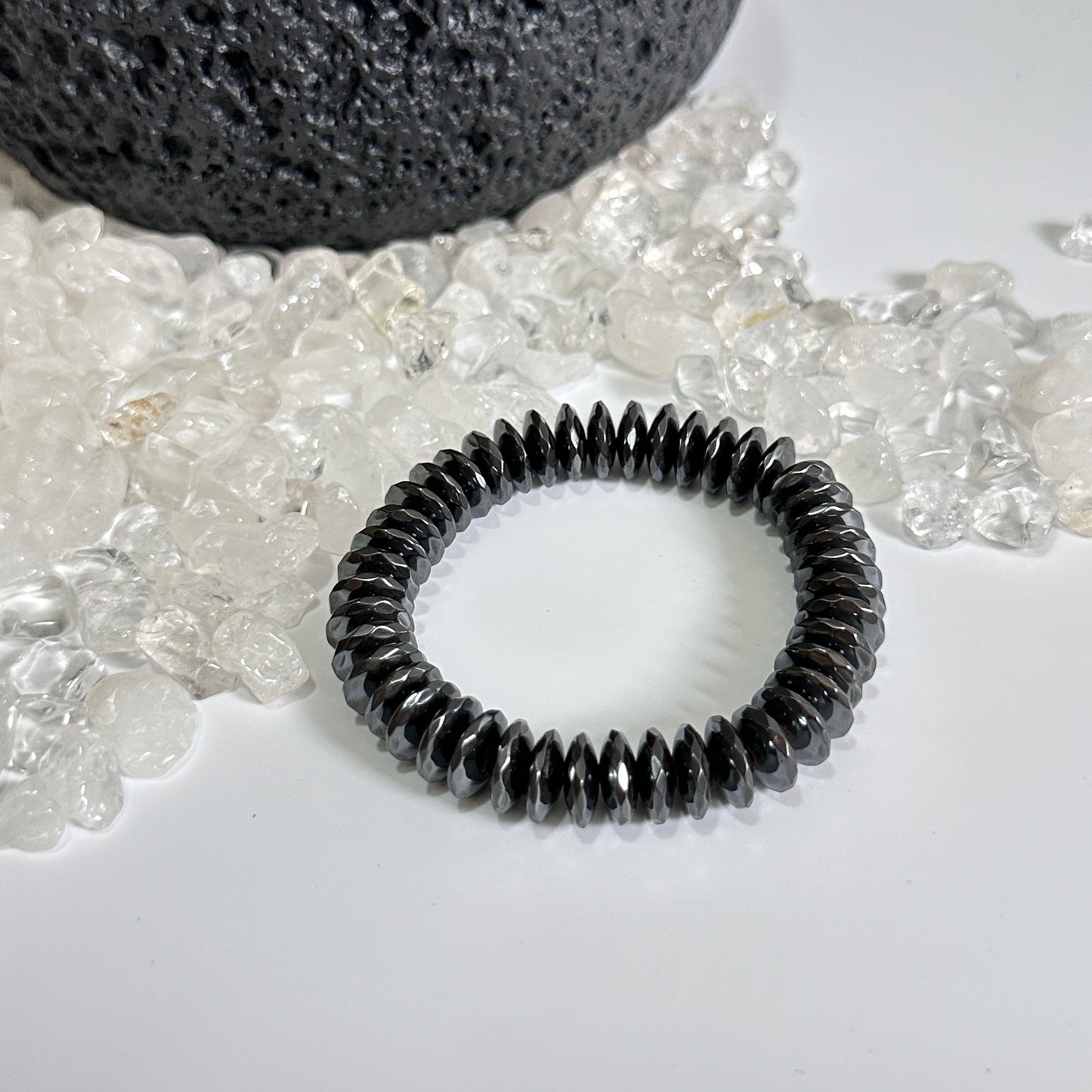 Faceted Black Hematite | Grounding Beads
