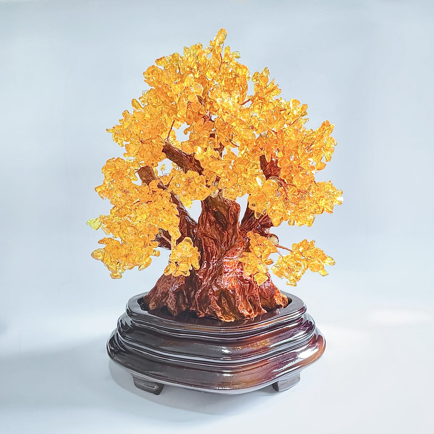 The Golden Harvest Tree of Fortune (Golden Quartz Crystal Tree | 45cm)