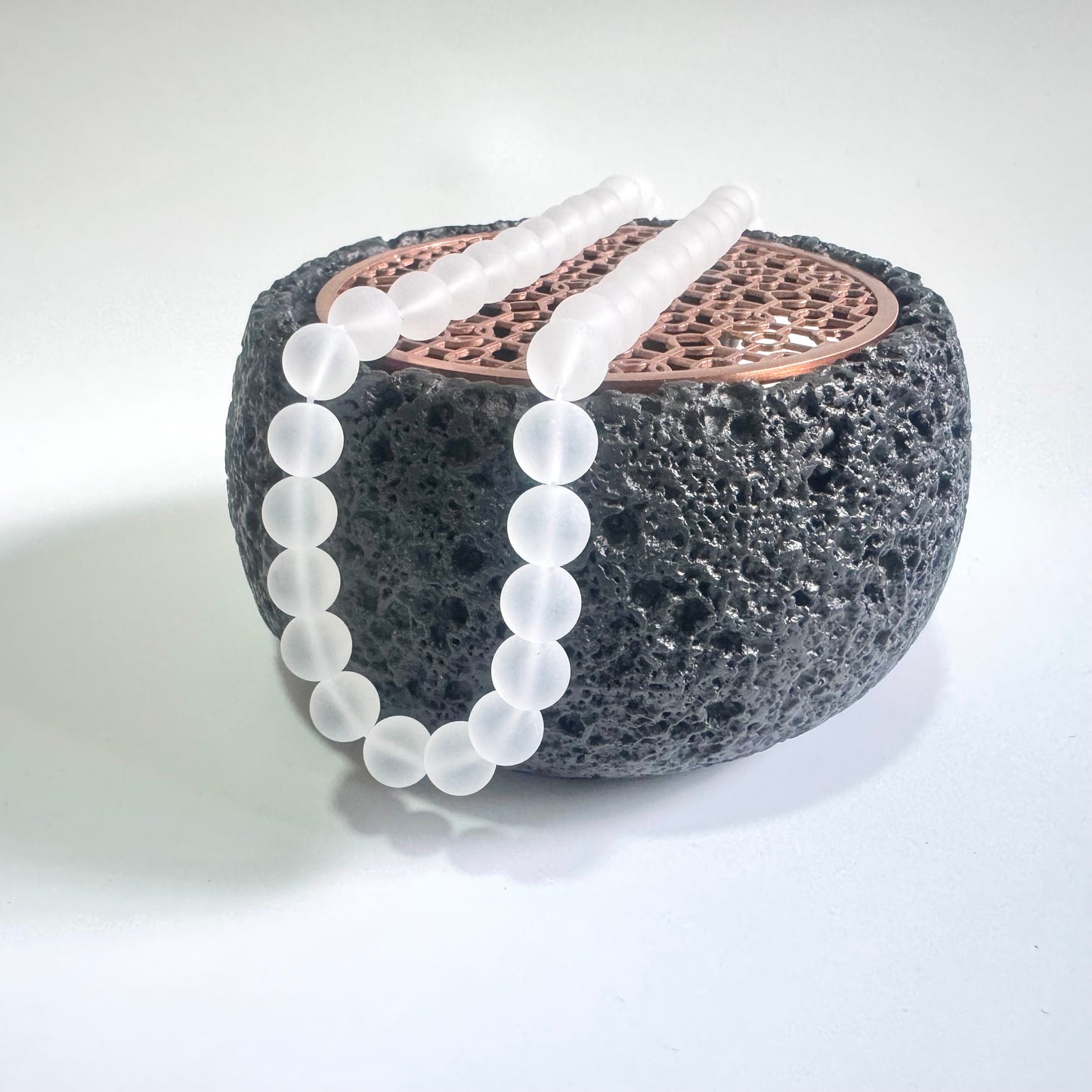 Matte Clear Quartz | Light Channel Beads